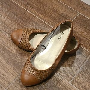 🍉Brown Nicole flats